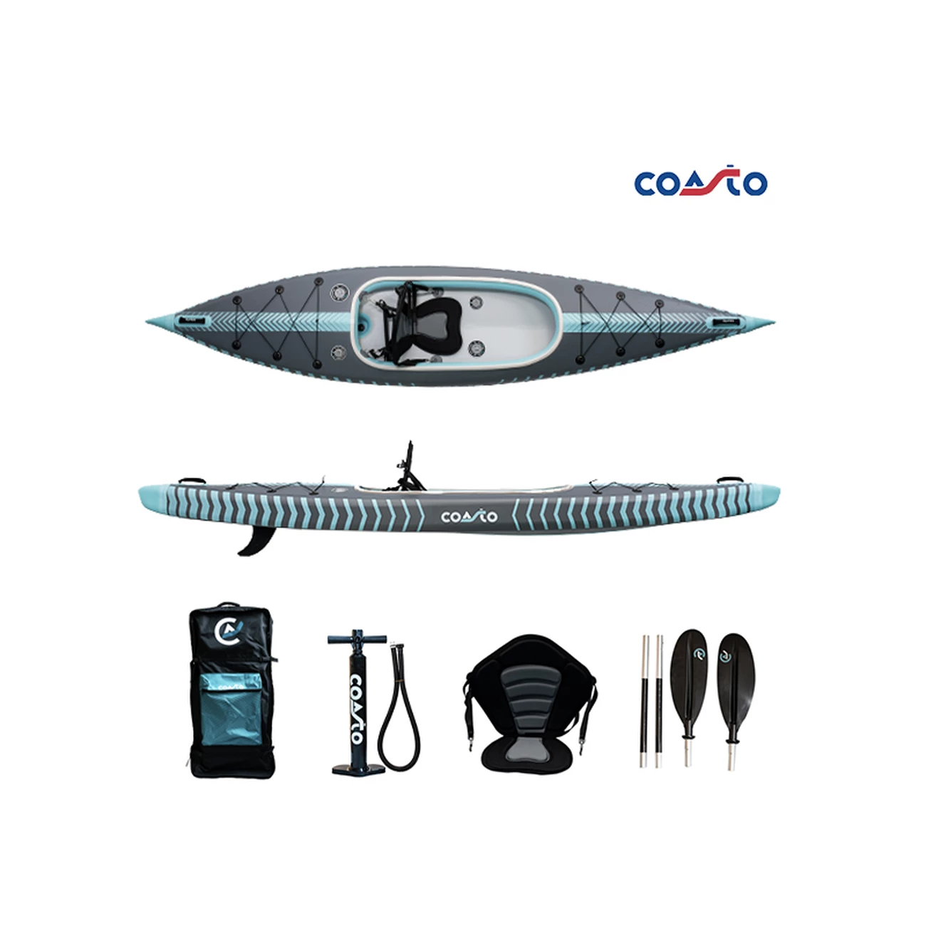 Meilleur prix ❤️ Coasto Kayak Gonflable Coasto Capitole 1p 385x80 Cm - 100% Haute Pression 🥰 3 Meilleur prix ❤️ Coasto Kayak Gonflable Coasto Capitole 1p 385x80 Cm - 100% Haute Pression 🥰