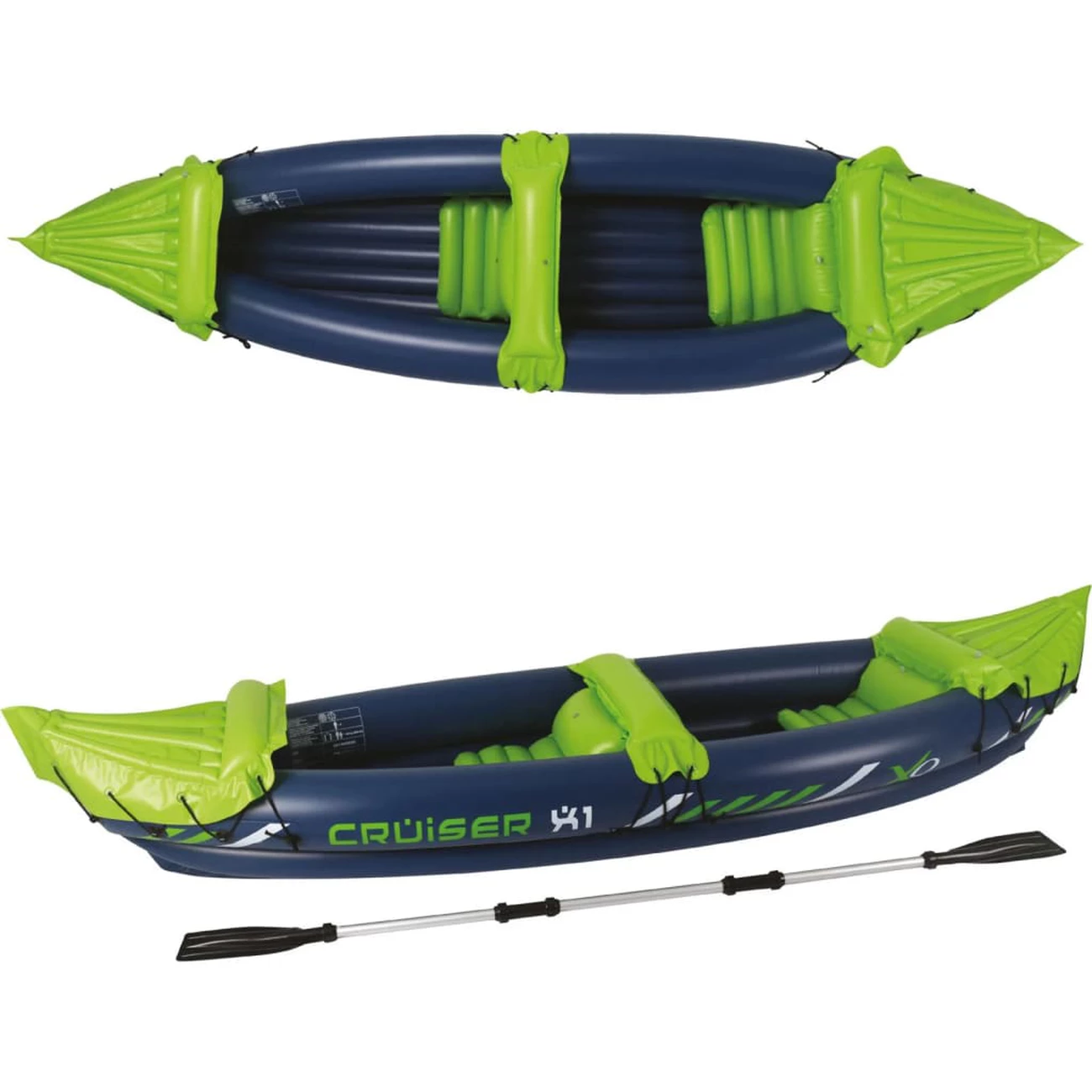 Acheter ✔️ Kayak Xqmax Xq Max Kayak Cruiser X1 325x81x53 Cm Bleu Et Vert 👏 5 Acheter ✔️ Kayak Xqmax Xq Max Kayak Cruiser X1 325x81x53 Cm Bleu Et Vert 👏 – Image 3