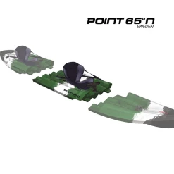 Alternative view of Sortie 🌟 Kayak Point65°n Tequila Angler Supp Section Supplémentaire Pour Kayak Tequila Angler - Camo VERT ✔️