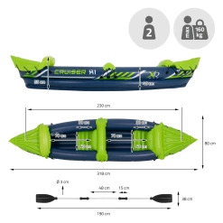 Acheter ✔️ Kayak Xqmax Xq Max Kayak Cruiser X1 325x81x53 Cm Bleu Et Vert 👏 13 Acheter ✔️ Kayak Xqmax Xq Max Kayak Cruiser X1 325x81x53 Cm Bleu Et Vert 👏 -Boutique SEAC 8904b21c12734c0ca888f441a151e5f8