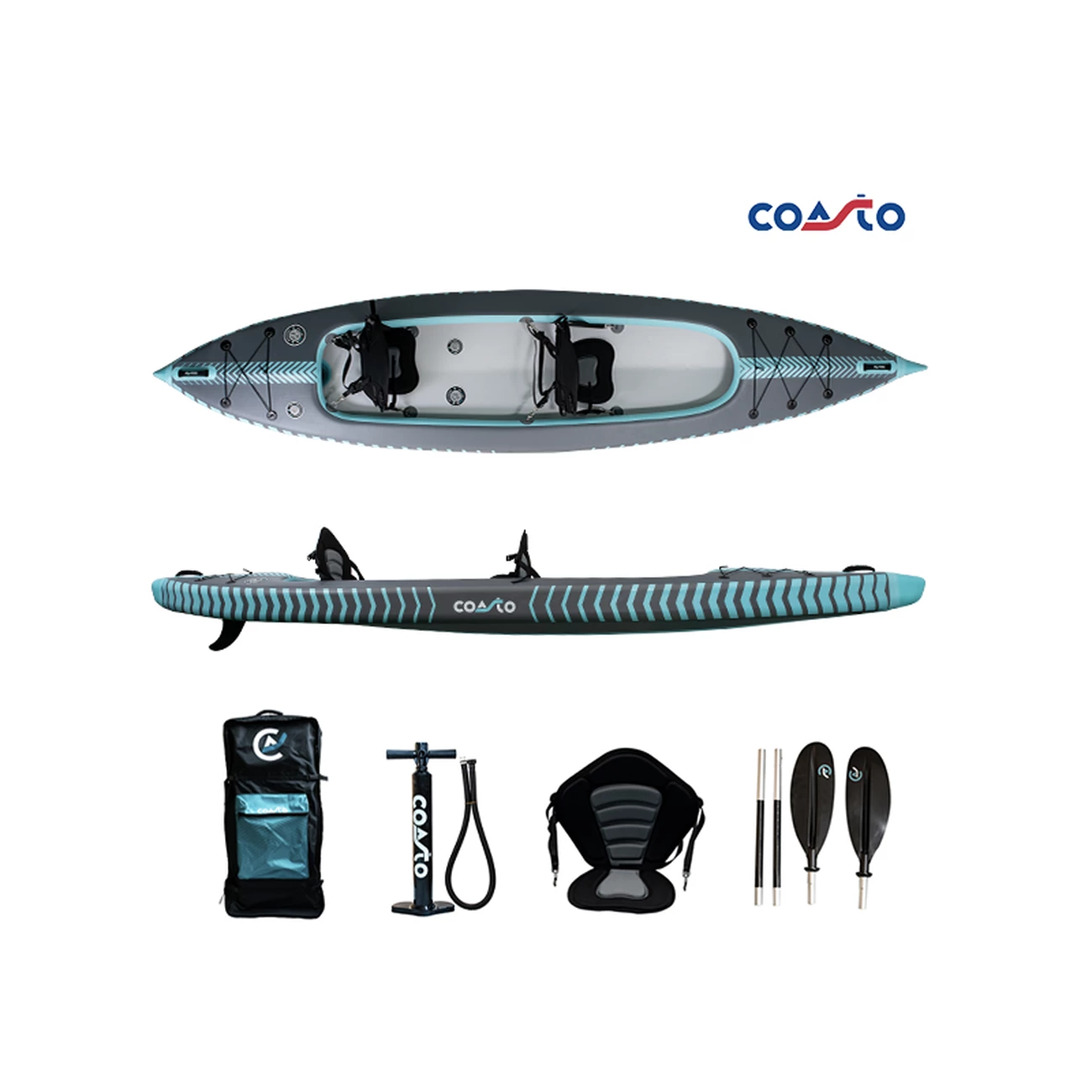 Top 10 🧨 Coasto Kayak Gonflable Coasto Capitole 2p 426x90 Cm - 100% Haute Pression 🛒 3 Top 10 🧨 Coasto Kayak Gonflable Coasto Capitole 2p 426x90 Cm - 100% Haute Pression 🛒