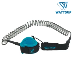 Sortie 🎁 Wattsup Leash Coiled Torsadé Wattsup Pour Sup/surf 10' 👏