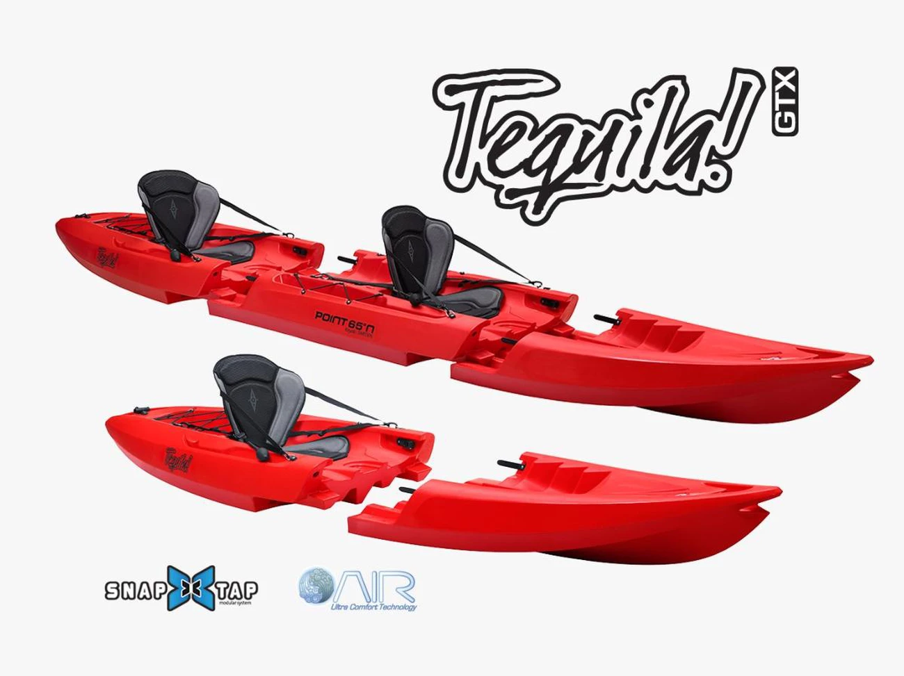 De gros 🔔 Voile Point65°n Kayak Modulable Point 65°n Sit-on-top Tequila Gtx Solo ROUGE 💯 5 De gros 🔔 Voile Point65°n Kayak Modulable Point 65°n Sit-on-top Tequila Gtx Solo ROUGE 💯 – Image 3