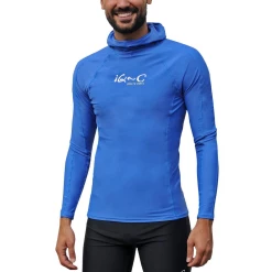 Alternative view of Promo ✨ Plongee Iq-company Iq-company Uv 300 Hooded 👚 Shirt BLEU 🛒